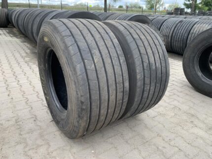  Opony używane ciężarowe naczepowe mega 435/50R19.5 GOODYEAR KMAX T GEN-2 / 8-10mm