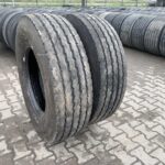  Opony używane ciężarowe przednie budowlane 315/80R22.5 DUNLOP SP382 / 11-14mm