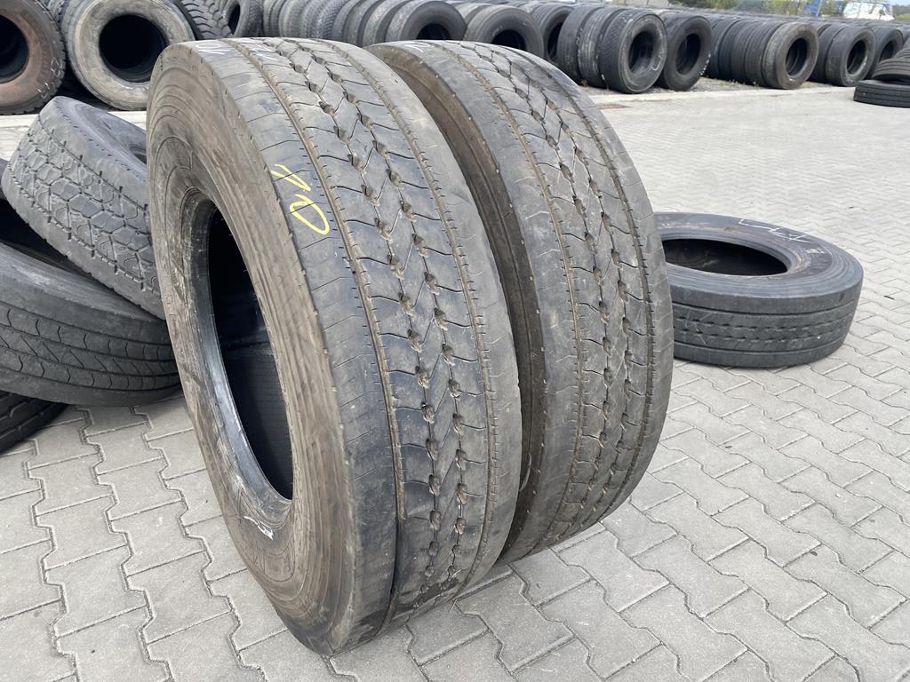 Opony ciężarowe używane przednie 315/80R22.5 GOODYEAR KMAX S GEN-2 / 12-13mm Opony ciężarowe używane przednie 315/80R22.5 GOODYEAR KMAX S GEN-2 / 12-13mm