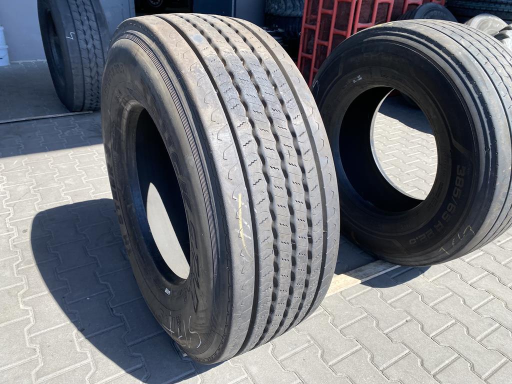 Opona ciężarowa używana prowadząca 385/65R22.5 TRUCKSTAR TH STEER 3 / 12-13mm Opona ciężarowa używana prowadząca 385/65R22.5 TRUCKSTAR TH STEER 3 / 12-13mm