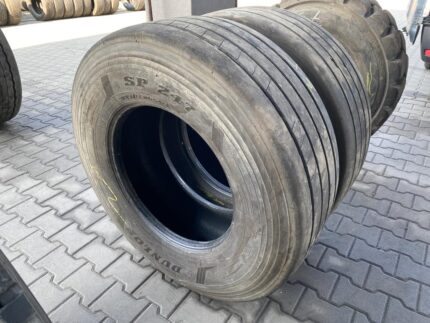 Opony ciężarowe używane naczepowe 385/65R22.5 DUNLOP SP247 / 7-8mm