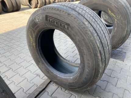 Opona ciężarowa używana przednia 385/55R22.5 PIRELLI H02 PROFUEL STEER / 11mm