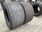 Opony ciężarowe używane naczepowe 445/45R19.5 GOODYEAR KMAX T GEN-2 / 7-8mm