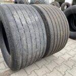  Opony ciężarowe używane naczepowe 445/45R19.5 GOODYEAR KMAX T GEN-2 / 7-8mm