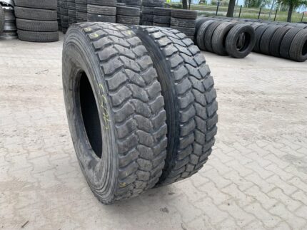  Opony używane ciężarowe napędowe budowlane 315/80R22.5 BIEŻNIKOWANA TYP FIRESTONE FD833 / 15-16mm