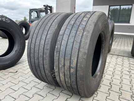  Opony używane ciężarowe naczepowe 385/65R22.5 GOODYEAR KMAX T GEN-2 / 10-12mm
