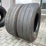 Opony ciężarowe używana prowadząca 385/65R22.5 BRIDGESTONE ECOPIA H-STEER 002 / 9-10mm