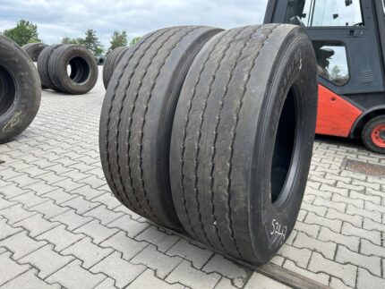  Opony ciężarowe używane naczepowe 385/65R22.5 MICHELIN X MULTI T / 13-14mm