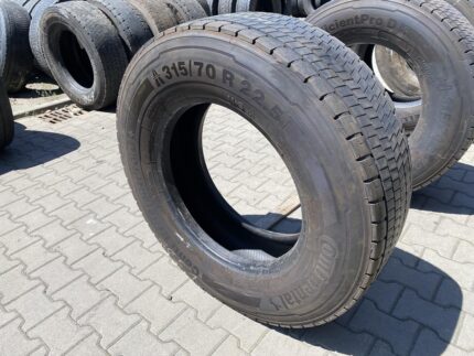 Opona ciężarowa używana napędowa 315/70R22.5 CONTINENTAL CONTI EFFICIENTPRO D+ / 10mm