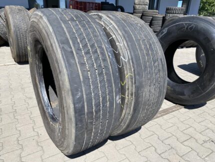  Opony ciężarowe używane prowadzące 385/65R22.5 BRIDGESTONE R-STEER 001 EVO PLUS / 9-10mm