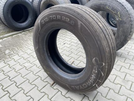 Opona ciężarowa używana prowadząca 315/70R22.5 UNIROYAL FH40 / 12mm