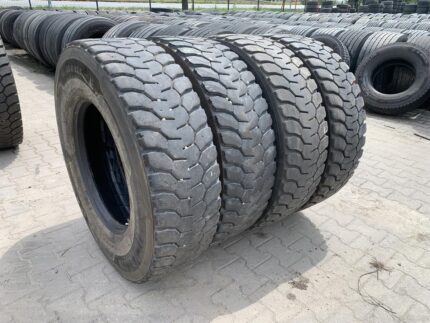 Opony ciężarowe używane napędowe budowlane 315/80R22.5 MICHELIN X WORKS D / 9-13mm