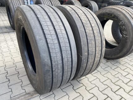  Opony ciężarowe używane prowadzące 385/55R22.5 BRIDGESTONE ECOPIA H-STEER 002 / 8-9mm