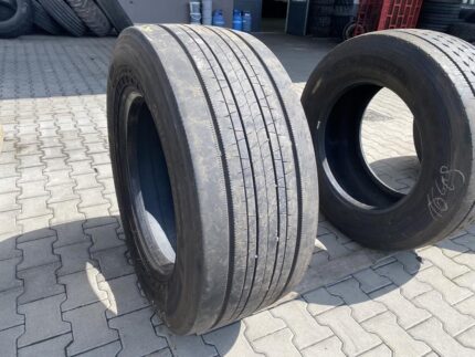  Opona ciężarowa używana prowadząca 385/55R22.5 BRIDGESTONE ECOPIA STEER ENLITEN / 8-9mm