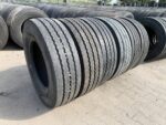 Opony używane ciężarowe naczepa przyczepa 265/70R19.5 BRIDGESTONE R-TRAILER 001 / 13-14mm