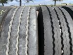 Opony używane ciężarowe naczepa przyczepa 265/70R19.5 BRIDGESTONE R-TRAILER 001 / 13-14mm