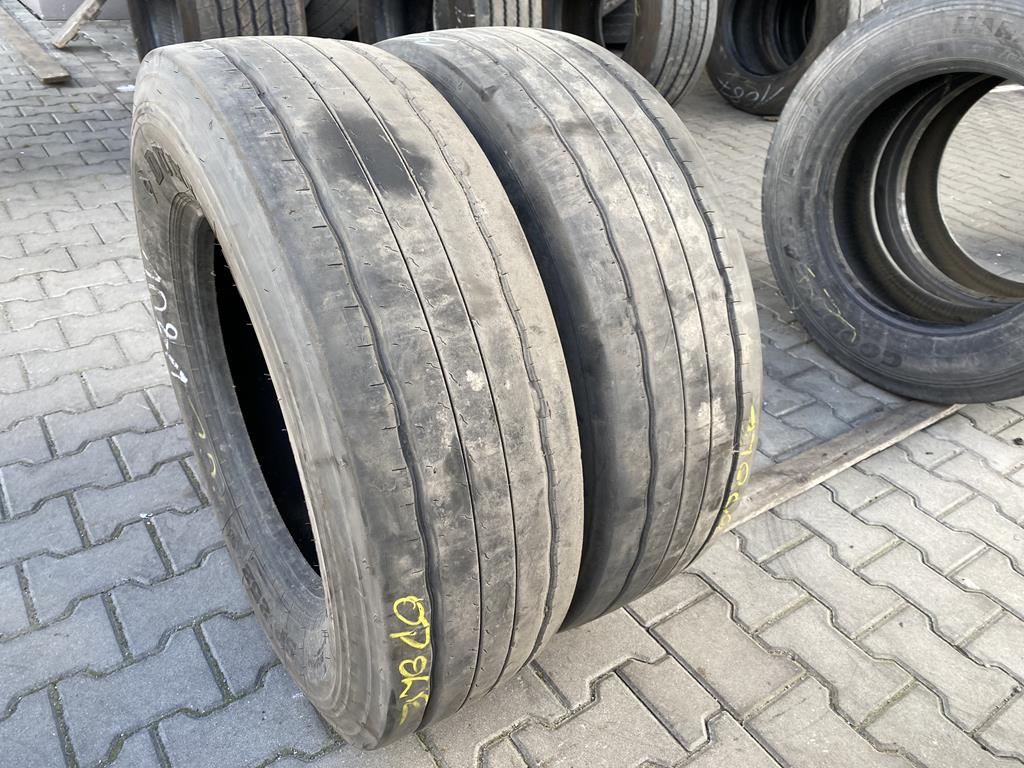 Opony ciężarowe używane naczepowe 265/70R19.5 DUNLOP SP252 / 5-6mm Opony ciężarowe używane naczepowe 265/70R19.5 DUNLOP SP252 / 5-6mm