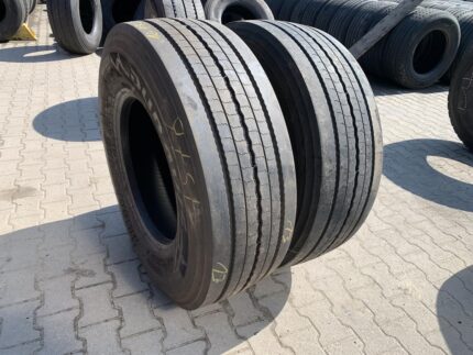  Opony używane ciężarowe przednie 385/65R22.5 BRIDGESTONE DURAVIS R-STEER 002 / 11-13mm
