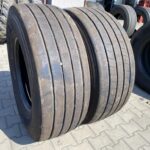  Opony używane ciężarowe naczepowe 385/65R22.5 GOODYEAR KMAX T GEN-2 / 11mm