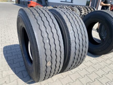  Opony ciężarowe używane naczepowe 385/65R22.5 AEROTYRE AE01-T / 11-12mm