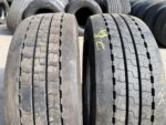 Opony używane ciężarowe przednie mega 315/60R22.5 DUNLOP SP346+ / 8-10mm