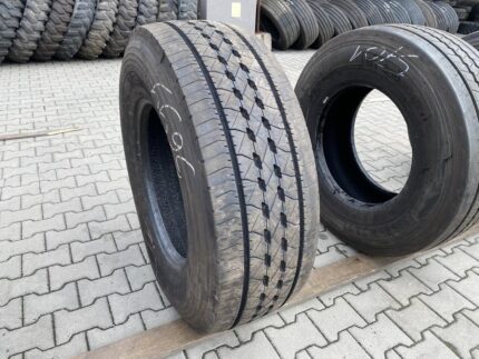  Opona ciężarowa używana prowadząca 385/65R22.5 GOODYEAR KMAX S GEN-2 / 13-14mm