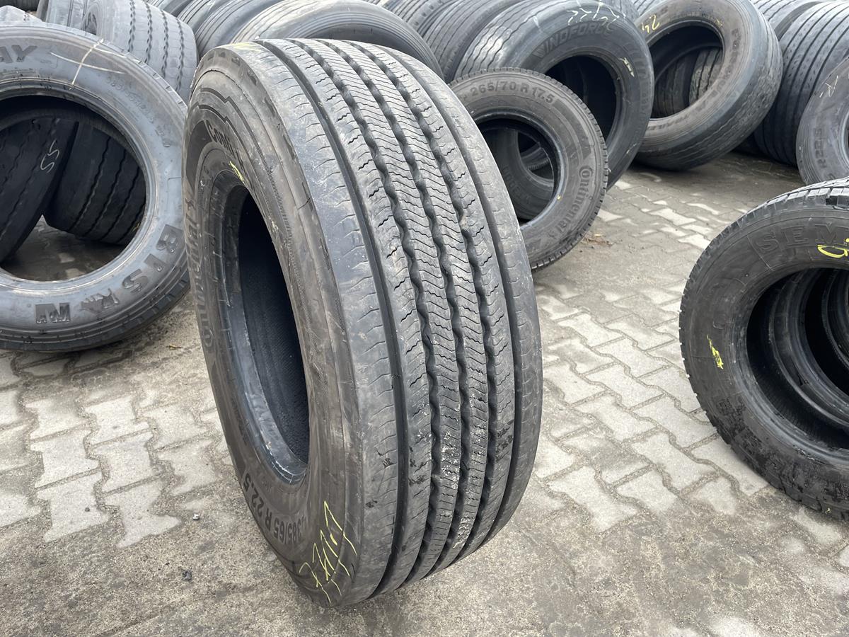 Opona ciężarowa używana prowadząca 385/65R22.5 CONTINENTAL CONTI HYBRID HS3+ / 14mm Opona ciężarowa używana prowadząca 385/65R22.5 CONTINENTAL CONTI HYBRID HS3+ / 14mm