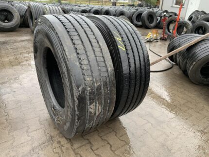  Opony używane ciężarowe przednie 385/65R22.5 HANKOOK SMART FLEX AH31 / 11-14mm