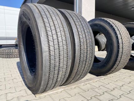  Opony ciężarowe używane prowadzące 315/70R22.5 PIRELLI R02 PROFUEL STEER / 13mm