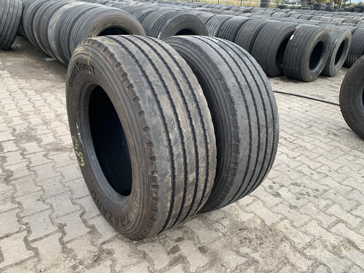 Opony ciężarowe Opony używane ciężarowe naczepowe 385/55R22.5 TRAZANO SMART TRANS T48 / 8-9mm