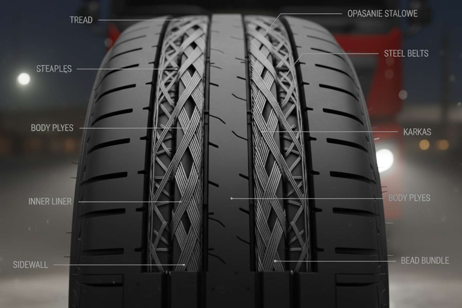 opony ze stalowym opasaniem