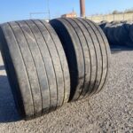  Opony używane naczepowe 435/50r19.5 Goodyer Kmax T gen2 / 7-8mm