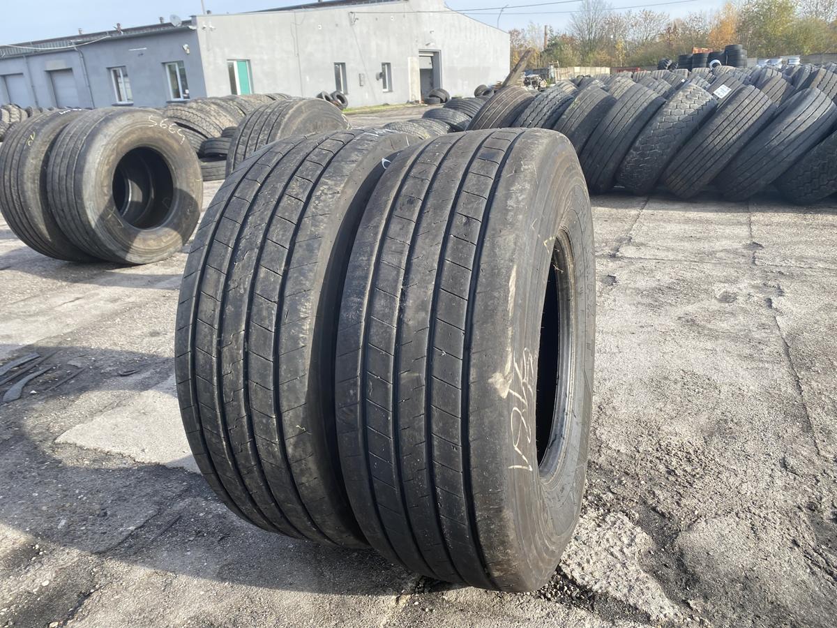 Opony ciężarowe Opony używane naczepowe 385/65r22.5 Goodyear Kmax T gen2 / 12-13mm
