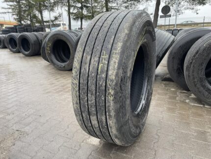  Opona używana ciężarowa naczepowa 385/65R22.5 HANKOOK TL10+ E-CUBE MAX / 7-8mm