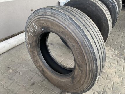 Używana opona ciężarowa prowadząca 315/80R22.5 BISON ECOWAY AZ170 / 8-10mm