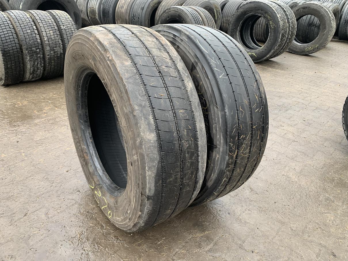 Opony ciężarowe Opony używane ciężarowe przednie mega 315/60R22.5 BRIDGESTONE ECOPIA H-STEER 002 / 5-6mm