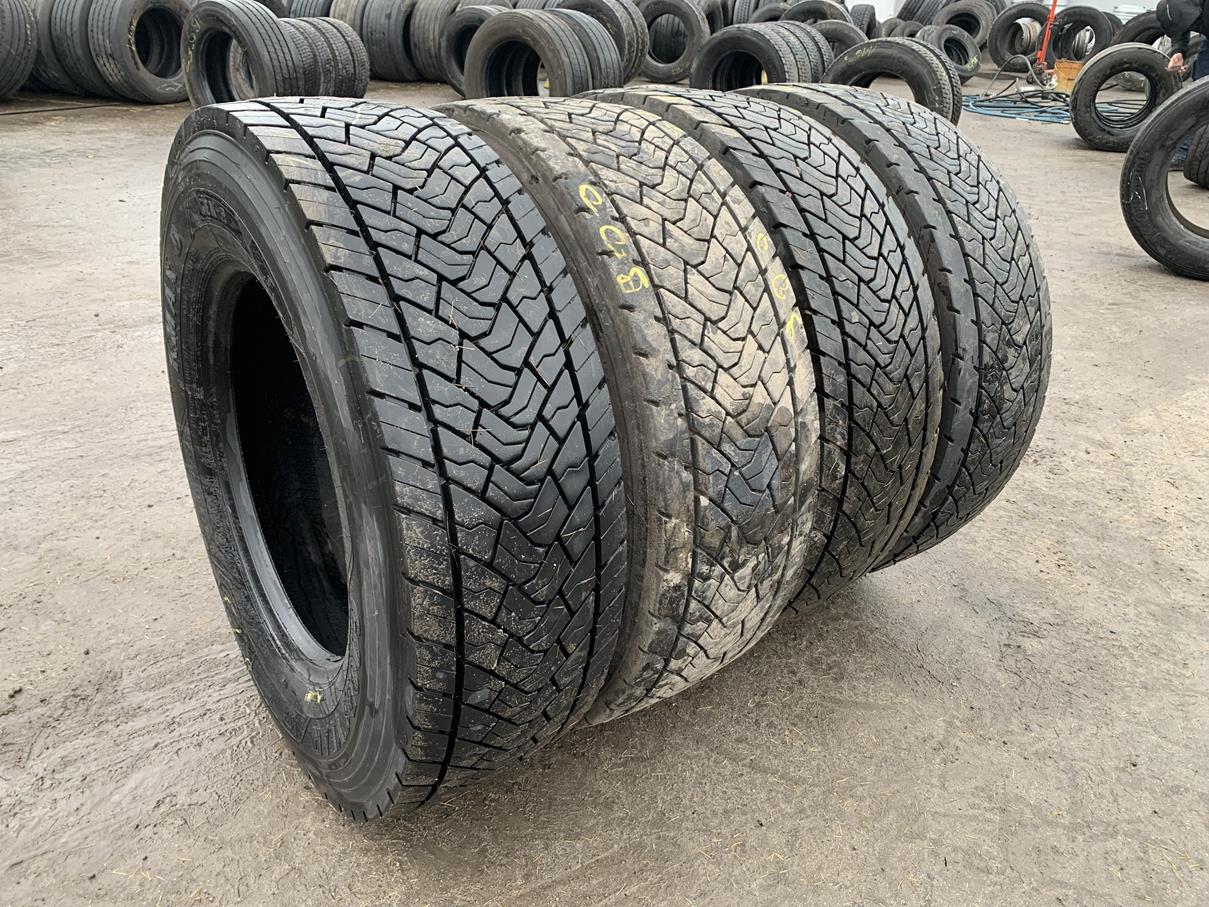 Opony ciężarowe Opony używane ciężarowe napędowe 315/70R22.5 GOODYEAR KMAX D GEN-2 / 12-13mm
