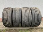 Zestaw opon do przyczep rolniczych KOŁA BEZDĘTKOWE PPRZYCZEPA HL 385/55R22.5 NA 8 OTWORÓW 11,75''