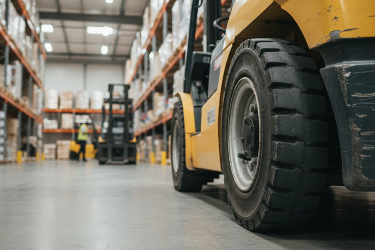 wózek widłowy opony