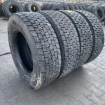  Opony używane ciężarowe napędowe 315/70R22.5 BIEŻNIKOWANE TYP MICHELIN  / 12-14mm