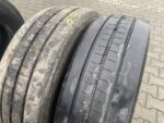 Opony używane  ciężarowe prowadzące 285/70R19.5 BRIDGESTONE R-STEER 002 / 8-10mm