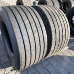  Opony ciężarowe używane naczepowe 435/50R19.5 GOODYEAR KMAX T GEN-2 / 8-9mm