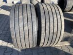 Opony ciężarowe używane naczepowe 435/50R19.5 GOODYEAR KMAX T GEN-2 / 8-9mm