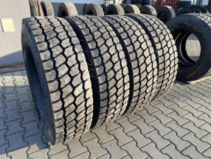  Opony ciężarowe używane napędowe budowlane 315/70R22.5 BIEŻNIKOWANE TYP MICHELIN XZY3 / 100% Bieżnika