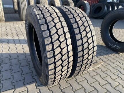  Opony ciężarowe używane napędowe budowlane 315/70R22.5 BIEŻNIKOWANE TYP MICHELIN XZY3 / 100% Bieżnika