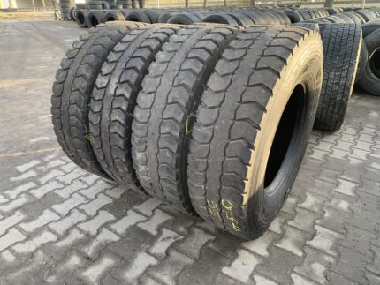  Używane opony ciężarowe napędowe budowlane 315/80R22.5 DĘBICA DMSD / 9-14mm