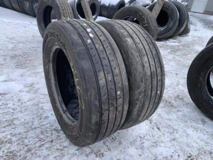 Opony używane ciężarowe przednie do megi 315/60R22.5 CONTINENTAL CONTI ECOPLUS HS3+ / 5-7mm