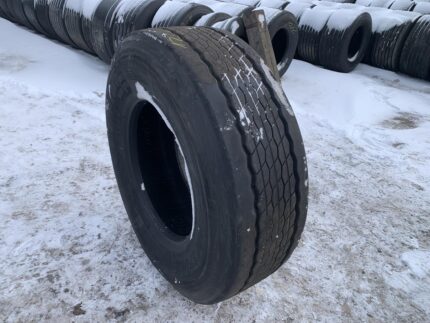 Opona używana ciężarowa naczepowa 385/65R22.5 BIEŻNIKOWANA TYP BRIDGESTONE R-TRAILER 002 / 12mm