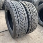  Opony ciężarowe używane napędowe 295/60R22.5 GOODYEAR KMAX D A / 100% Bieżnika