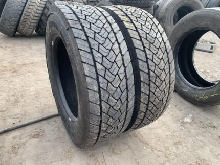Opony ciężarowe używane napędowe 295/60R22.5 GOODYEAR KMAX D A / 100% Bieżnika